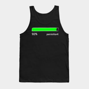 Persistent Percentage Level Funny Gift Women Men Tank Top